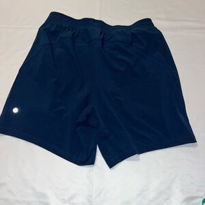 Lululemon Pace Breaker Shorts Men’s Lined 7” Inseam Navy Blue Large Euc